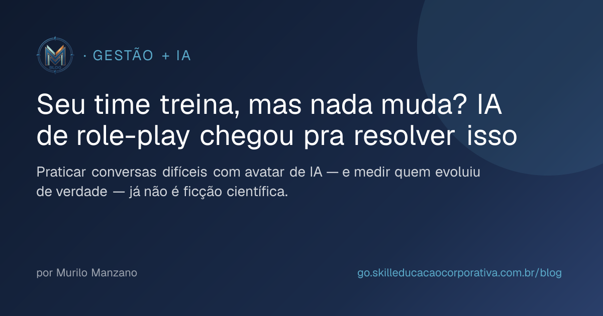 Seu time treina, mas nada muda? IA de role-play chegou pra resolver isso